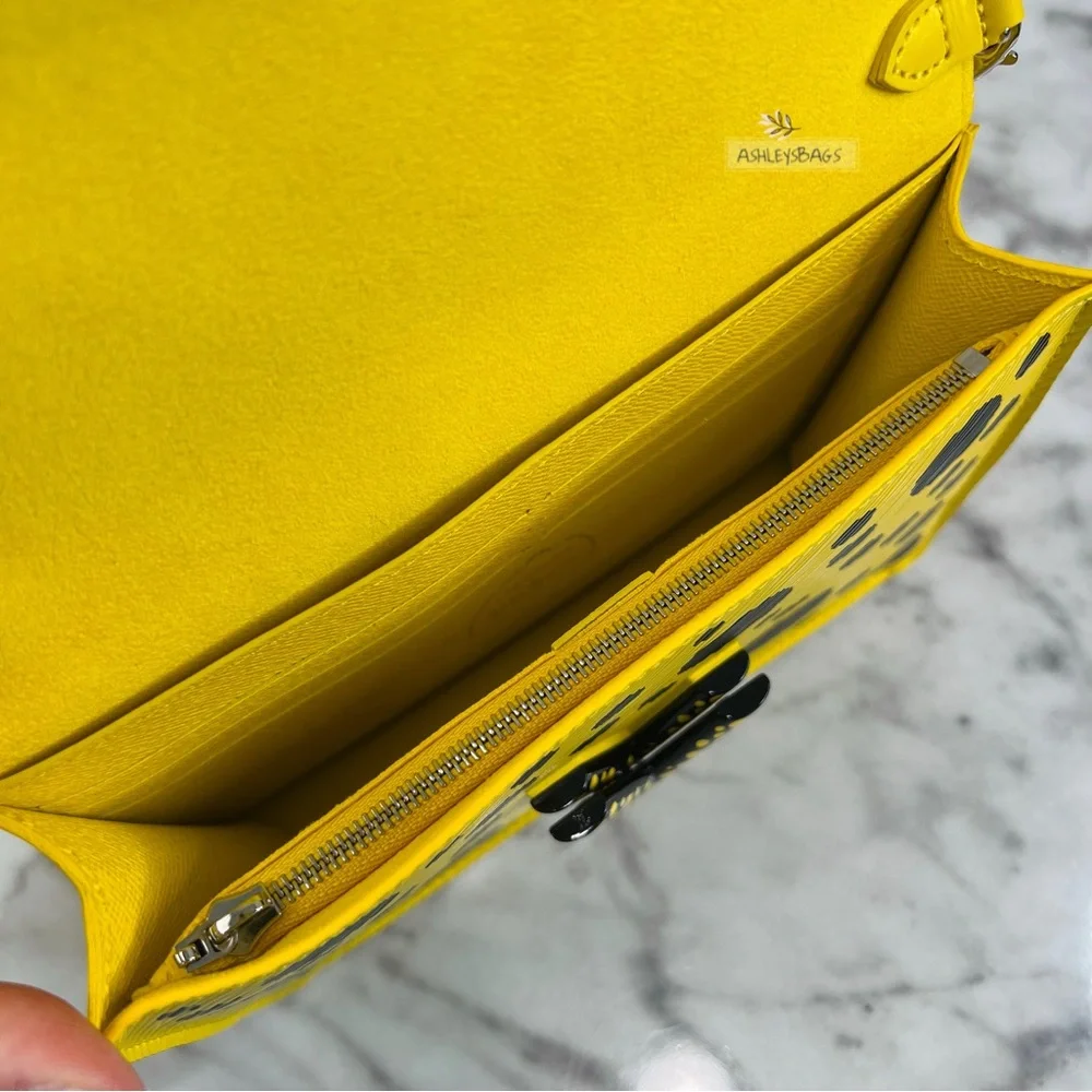 Louis Vuitton x Yayoi Kusama Twist Belt Chain Wallet In Jaune Noir